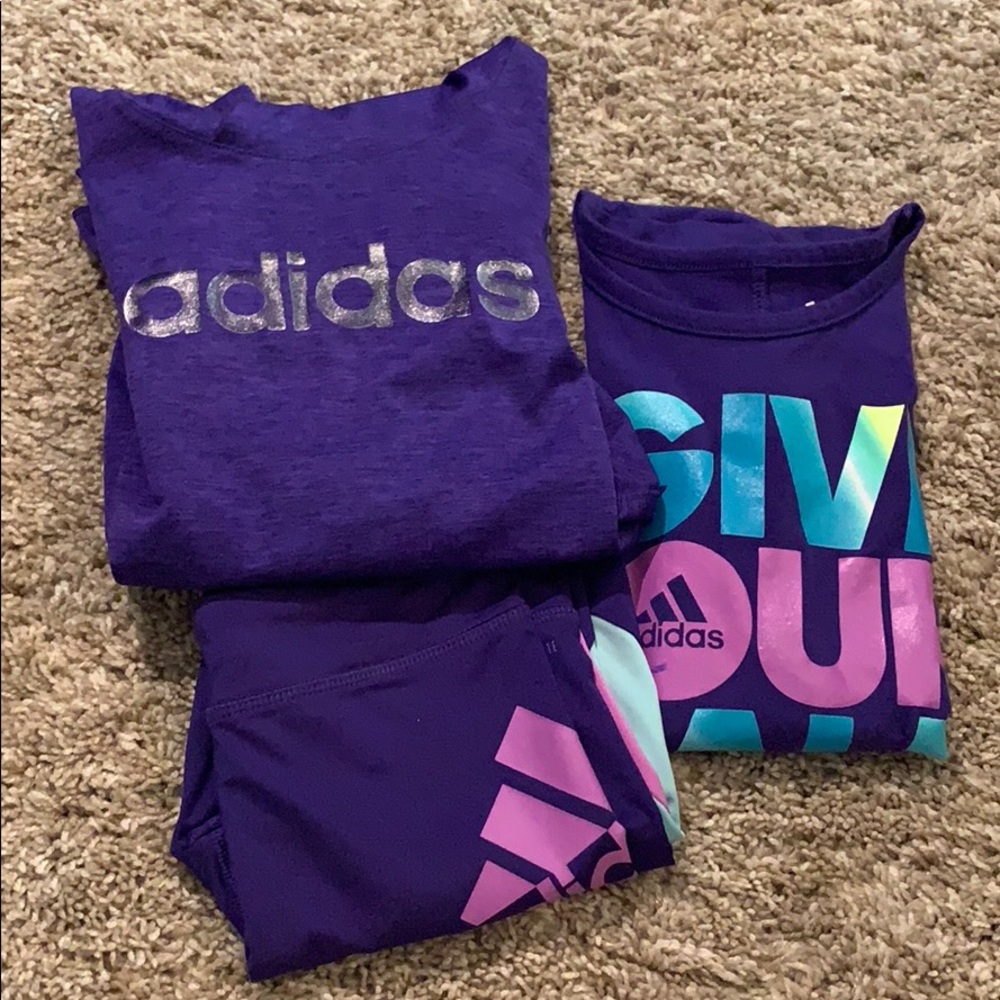 3 Piece Girls Adidas Set